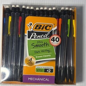 BIC Xtra Smooth Mechanical Pencils - Black, Yellow, Orange, Green